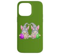Carcasa para iPhone 14 Pro MAX Green Easter Gnomes For Women Cute Easter Eggs & Bunny Ears