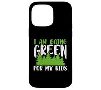 Carcasa para iPhone 14 Pro MAX Green Planet Me Estoy volviendo Verde para el Medio Ambiente de mis Hijos