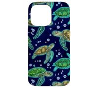 Carcasa para iPhone 14 Pro MAX Green Sea Turtle Marine Life Ocean Decorative Pattern