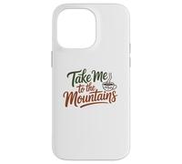 Carcasa para iPhone 14 Pro MAX Guión de café Aventurero, tipografía de café de montaña