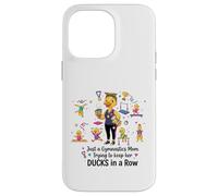 Carcasa para iPhone 14 Pro MAX Gymnastics Mom Funny Ducks Gymnastics Mama