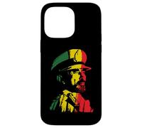 Carcasa para iPhone 14 Pro MAX Haile Selassie Art Etiopía Reggae Rasta