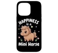 Carcasa para iPhone 14 Pro MAX Happiness Is A Mini Horse Lover Miniatura Horse Pony Girls