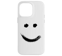 Carcasa para iPhone 14 Pro MAX Happy Pleased Face - Minimal Black Drawing