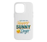 Carcasa para iPhone 14 Pro MAX Happy Sunny Days Sonriente Sol Verano Amante