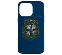 Carcasa para iPhone 14 Pro MAX Harry Potter Hogwarts Green and Gold Floral Crest