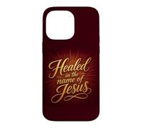 Carcasa para iPhone 14 Pro MAX Healed in The Name of Jesus - Christian Faith Proclamation