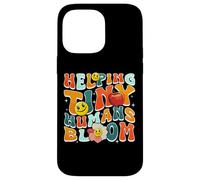 Carcasa para iPhone 14 Pro MAX Helping Tiny Humans Bloom Retro Colorful Teacher Design