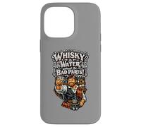 Carcasa para iPhone 14 Pro MAX Highlander escocés con un Vaso de Whisky