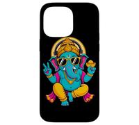 Carcasa para iPhone 14 Pro MAX Hindú Ganesha Puja Meditación Yoga Murti Elefante Dios India