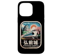 Carcasa para iPhone 14 Pro MAX Hirosaki Castle Japón Retro Tren Vintage Kanji Souvenir