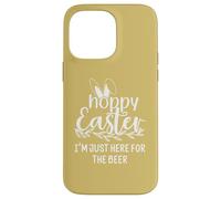 Carcasa para iPhone 14 Pro MAX Hoppy Easter Hour Some Bunny Needs Beer Here for The Hops