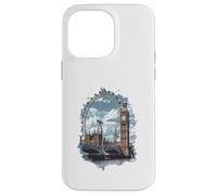 Carcasa para iPhone 14 Pro MAX Horizonte de Londres Big-Ben Ferris Wheel Cityscape Art