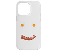 Carcasa para iPhone 14 Pro MAX Huevos fritos y Tocino Cara Feliz Desayuno Comida Niños Hombres Mujeres