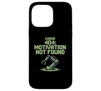 Carcasa para iPhone 14 Pro MAX Humor Gracioso Texto Gente Divertida Error 404 Motivación no encontrada