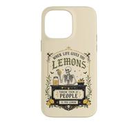 Carcasa para iPhone 14 Pro MAX Humor Oscuro gótico limón Cita Esqueleto Mercado Estado de ánimo