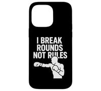 Carcasa para iPhone 14 Pro MAX I Break Rounds Not Rules Boxing Mindset Cita