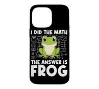 Carcasa para iPhone 14 Pro MAX I Hice The Math La Respuesta es Frog Math Teacher Math Club