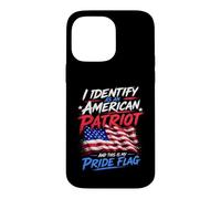 Carcasa para iPhone 14 Pro MAX I Identify As An American Patriot and This Is My Pride Flag