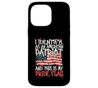 Carcasa para iPhone 14 Pro MAX I Identify As An American Patriot This Is My Pride Flag