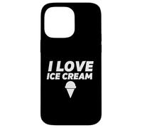 Carcasa para iPhone 14 Pro MAX I Love Ice Cream Party Outfit Gelato Vanilla Soft Serve Cono