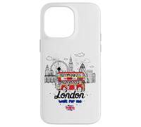 Carcasa para iPhone 14 Pro MAX I Love London, Cool London UK Skyline Illustration Graphic