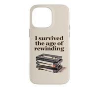 Carcasa para iPhone 14 Pro MAX I Survived The Age of Rewinding: Funny Retro Cassette Humor