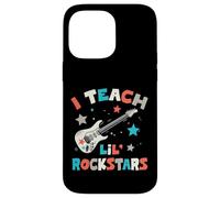Carcasa para iPhone 14 Pro MAX I Teach Lil' Rockstars, Profesor de música Rock, Banda de Guitarra