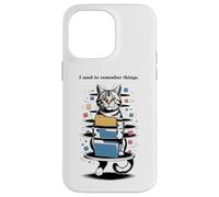 Carcasa para iPhone 14 Pro MAX I Used to Remember Things... Funny PC Inept Cat Retro