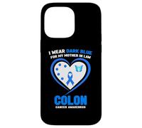 Carcasa para iPhone 14 Pro MAX I Wear Dark Blue for My Mother in Law - Concienciación sobre el cáncer de Colon