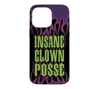 Carcasa para iPhone 14 Pro MAX ICP Purple Flames Old English Logo Horrorcore Rap Music