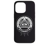Carcasa para iPhone 14 Pro MAX Illuminati Todo lo Viendo Ojo conspiración ilusión pirámide