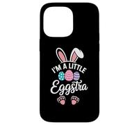 Carcasa para iPhone 14 Pro MAX I'm A Little Eggstra Funny Easter Bunny Kids Toddler