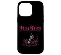 Carcasa para iPhone 14 Pro MAX I'm Fine Funny Skeleton Hand Thumbs Up Dark Humor Mujer