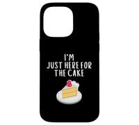 Carcasa para iPhone 14 Pro MAX I'm Just Here For The Cake Funny Wedding Party Costume Cakes