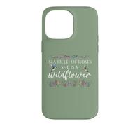 Carcasa para iPhone 14 Pro MAX In a Field of Roses She is a Wildflower Hummingbird Flower