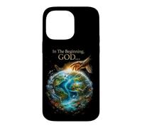 Carcasa para iPhone 14 Pro MAX In The Beginning God... Earth Genesis 1:1 Bible Verse Nature