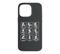 Carcasa para iPhone 14 Pro MAX Infografía BMX Bike, BMX Bici Ciclista Bicicleta Race BMX