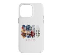 Carcasa para iPhone 14 Pro MAX Inglaterra autobuses Rojos y Támesis - Vacaciones en Londres