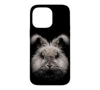 Carcasa para iPhone 14 Pro MAX Inglés Angora Conejo Cara Bosque Fauna Silvestre