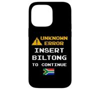 Carcasa para iPhone 14 Pro MAX Insert Biltong Retro Funny Error South Africa Braai Dad Joke