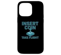 Carcasa para iPhone 14 Pro MAX Insertar Coin Take Flight Videojuego Retro