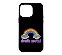 Carcasa para iPhone 14 Pro MAX Ironic Death Metal Rainbow Diciendo Sarcástico