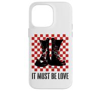 Carcasa para iPhone 14 Pro MAX It Must Be Love 2 Tone Ska Music Checkerboard