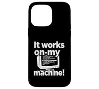 Carcasa para iPhone 14 Pro MAX It Works On My Machine Funny Programmer Developer Coding