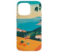 Carcasa para iPhone 14 Pro MAX Italian Village Cocktail by The Sea Amalfi Summer Art