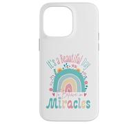 Carcasa para iPhone 14 Pro MAX It's a Beautiful Day to Believe in Miracles Inspirational