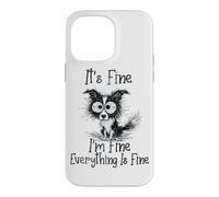 Carcasa para iPhone 14 Pro MAX It's Fine I'm Fine Everything is Fine Funny Border Collie Dog