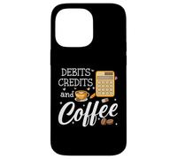Carcasa para iPhone 14 Pro MAX It's Tax Season Debits Credits & Coffee Cup Funny Accountant