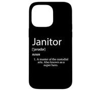 Carcasa para iPhone 14 Pro MAX Janitor Definition Best Janitorial Appreciation Super Hero